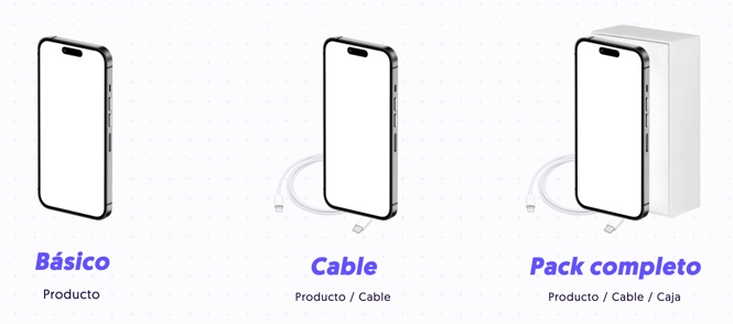 Dispositivos reacondicionados embalaje