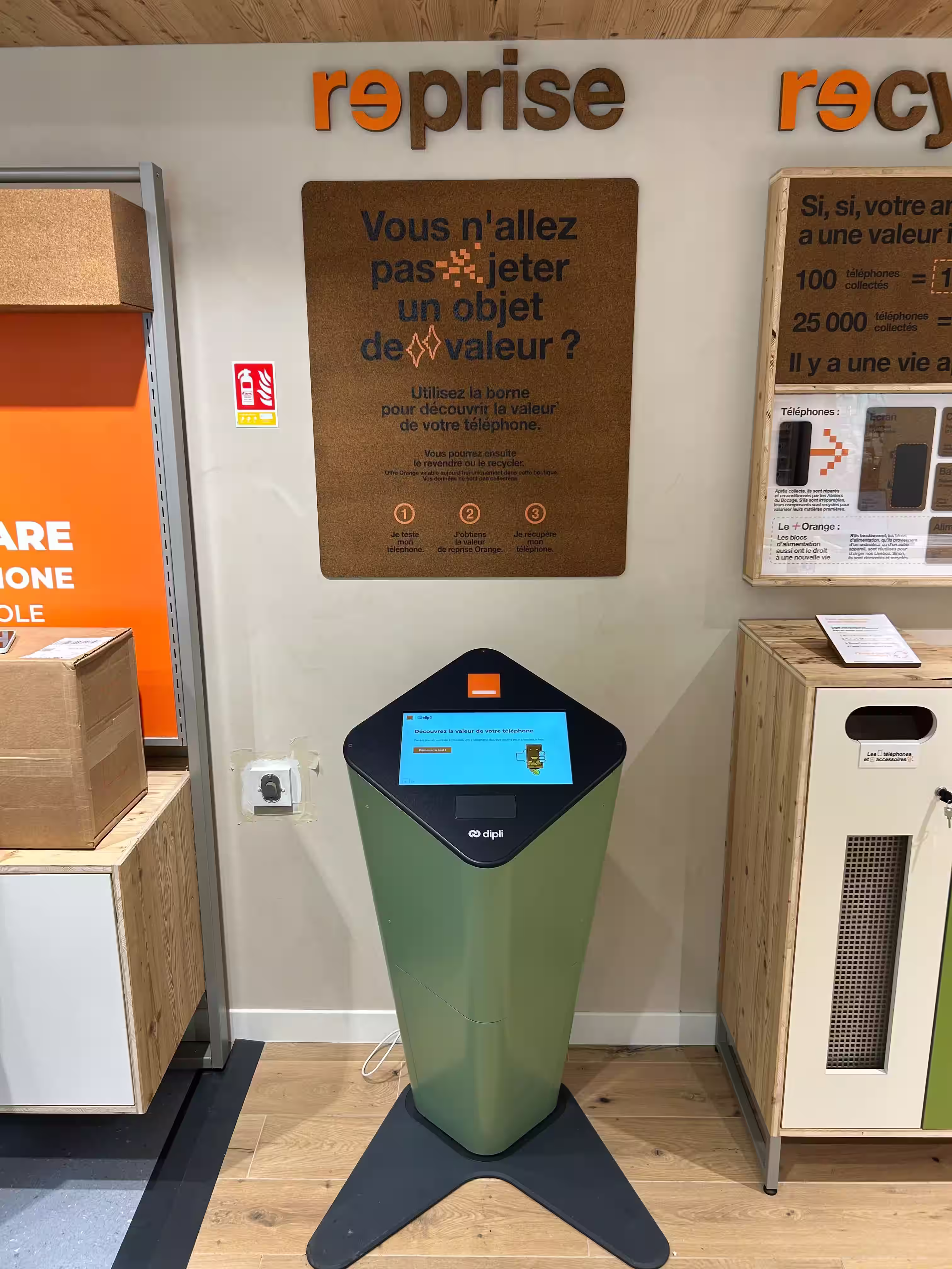 Trade-in station Orange Dipli